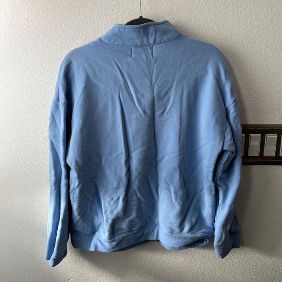 Fashion Brand Company Blue Museum of Modern Fart Quarter Zip Sweatshirt - Picture 2 of 4